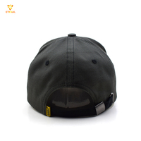 Casquette de baseball structurée à 5 panneaux, unisexe, vintage, imprimée, gris foncé, avec broderie 3D, en tissu Oxford de haute qualité, pour l'extérieur et les loisirs