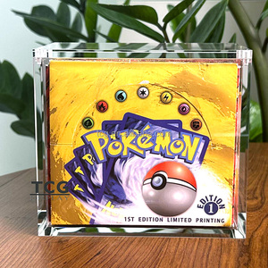 TCG UV Protection Acrylique Pokemon Acrylique Booster Box 1999 Base Set Unlimited <span class=keywords><strong>VIDE</strong></span> Booster Box Anglais Acrylique Vitrine - Product Image 1