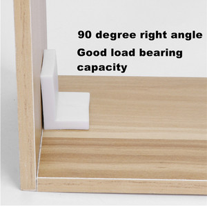 Raccords à 90 degrés pour protection d'<span class=keywords><strong>angle</strong></span> de meubles Support d'<span class=keywords><strong>angle</strong></span> en plastique connecteur en plastique supports de Support d'étagère cachés - Product Image 5