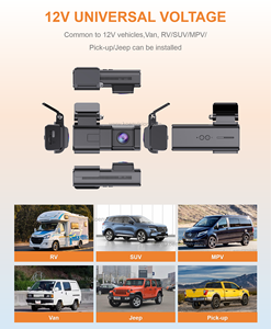 KOEN WiFi G-Sensor <span class=keywords><strong>24</strong></span> <span class=keywords><strong>heures</strong></span> d'enregistrement voiture double objectif caméra de tableau de bord caméra arrière App contrôle 1080 - Product Image 2