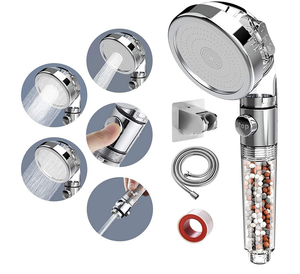 3-<strong>Function</strong> SPA Shower Head Stop Switch Adjustable Water <strong>Saving</strong> Spray Anion Filter Showerheads High Pressure Handheld Shower - Product Image 3