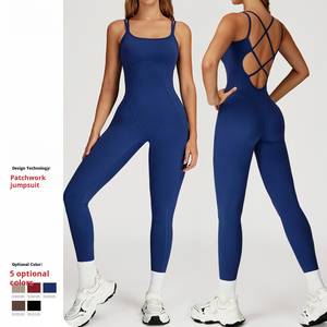 <span class=keywords><strong>Mono</strong></span> Deportivo sin Mangas con <span class=keywords><strong>Espalda</strong></span> Cruzada, Ajustado, Transpirable, de Secado Rápido, Elástico en Cuatro Direcciones, para Yoga, Running y Fitness <span class=keywords><strong>al</strong></span> <span class=keywords><strong>Aire</strong></span> Libre - Product Image 1