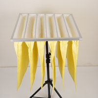 Filtre à poche électrostatique en fibres pour la filtration des poussières submicroniques dans les systèmes de ventilation des unités de traitement d'air (UTA)