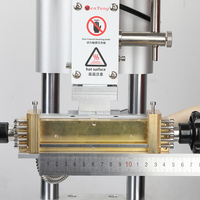 Machine de gaufrage manuelle à chaud pour lettres alphabétiques en laiton, moule en laiton pour logo, machine de marquage à chaud