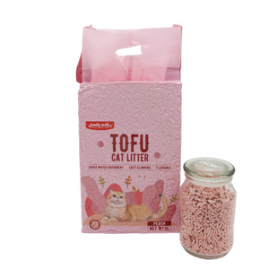 Litière pour chat en tofu naturel arène hautement absorbante Para Gato litière pour chat en tofu de 1.5mm agglomérante rapide - Product Image 5