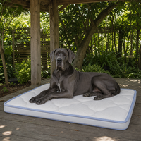 Große Silikon-Hundematratze mit Taschenfederkern, kühlend & reisefreundlich für Garten, Terrasse und schattigen Außenbereich