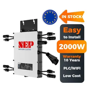 Waterproof Nep Miniature Inverter 110v 230v Photovoltaic 2000W Solar System Grid Connected Micro Inverter