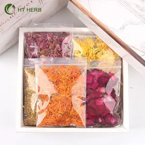 Mix Lavendel Jasmin Rose Calendula Natürlicher getrockneter Tee Blumen kräuter Kit Trocken blumen tee Für Badeharz Seifen kerzen herstellung