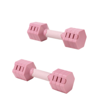 Haltère réglable rose léger 5 LB en fonte, 0,5-2 LB, avec verrouillage, pour femmes, entraînement cardio à domicile