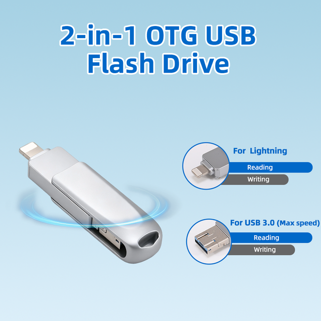 USB Flash Drive with Dual Interfaces 64GB 128GB Type C Portable OTG Pendrive Memory Stick for Laptops Mobile Phones Tablets PC