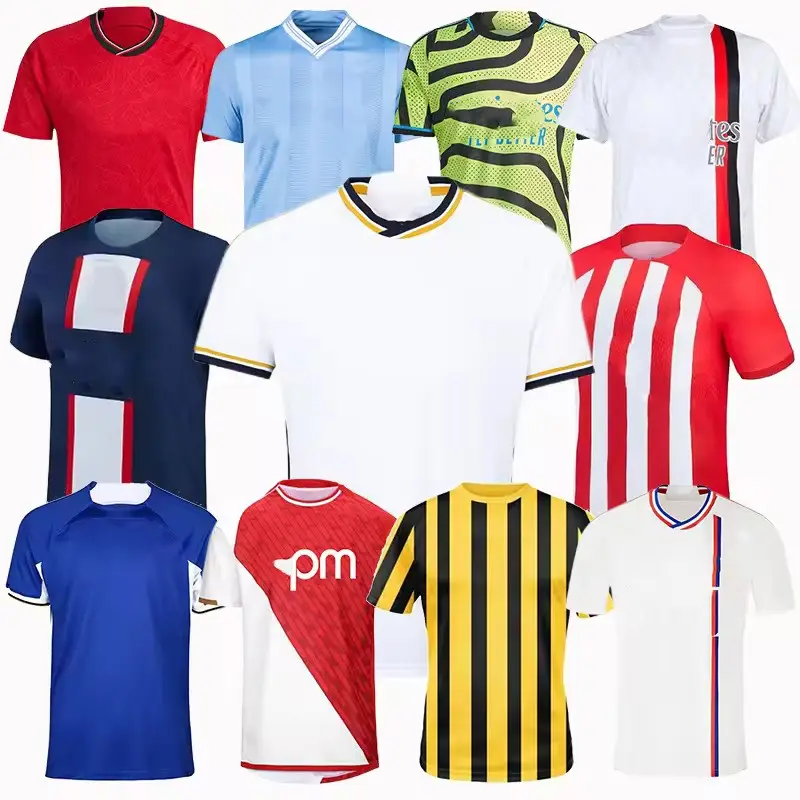 Camisa de futebol com nome personalizado de alta qualidade para clube da Tailândia, fabricante de tecido para jovens