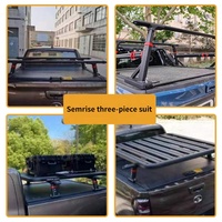 Couverture de benne rétractable pour camionnette 4x4, accessoires de couverture de camionnette, couverture avec serrure à clé pour Ford Chevrolet Silverado