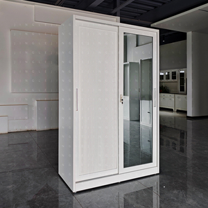 Industriale doppio 2 porta scorrevole in acciaio <span class=keywords><strong>armadio</strong></span> con serratura <span class=keywords><strong>a</strong></span> <span class=keywords><strong>specchio</strong></span> in ferro <span class=keywords><strong>armadio</strong></span> per mobili da camera da letto legari Baja - Product Image 1
