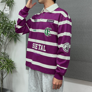 เสื้อยืดกราฟิกแบบดรอปโชว์เดอร์พิมพ์ลายขนาดใหญ่ เสื้อเชิ้ตติดกระดุมแบบลำลองสั่งทำพิเศษ เสื้อโปโลแขนยาวลำลองสั่งทำพิเศษ - Product Image 2