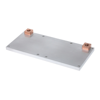 Radiateur de plaque froide inséré dans un tube de cuivre radiateur de refroidissement par eau caloduc en cuivre enterré CNC usiné skiving aluminium