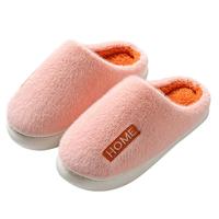 Nouveau style coton pantoufles en peluche femmes pantoufles amoureux doux épaissi maison antidérapant intérieur chaud automne et hiver pantoufles