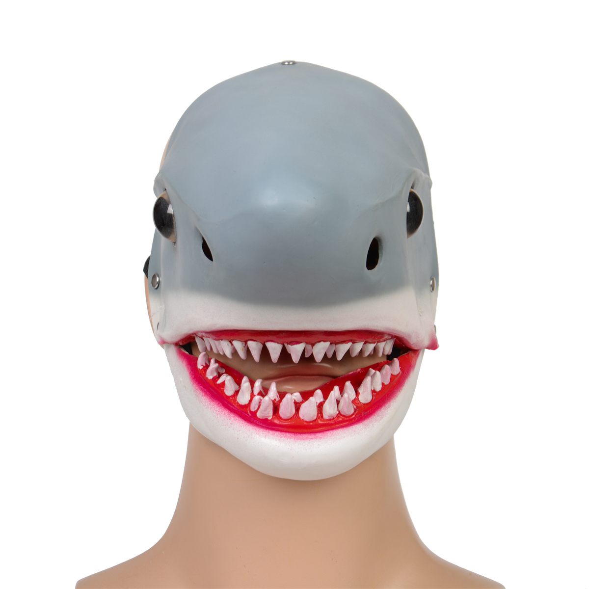 エコ素材ラテックス製シャークマスク | ハロウィンパーティー用マスク