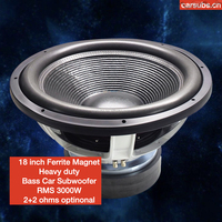 Subwoofer Stéréo Auto 18 Pouces, 3000W RMS, Graves Puissantes, Haut-parleur Subwoofer Voiture 18" 6000W SPL Crête