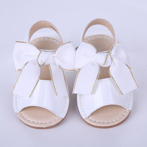 Pettigirl <span class=keywords><strong>Sandali</strong></span> Delle Ragazze con Fiocco Bianco Per Bambini <span class=keywords><strong>Sandali</strong></span> di Cuoio Bei <span class=keywords><strong>Sandali</strong></span> per la Ragazza Del Capretto Scarpe A-KSG005-02W - Product Image 2