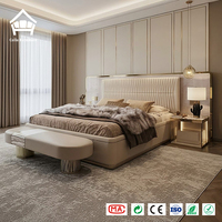 Luxuriöses Modernes Wohnmöbel-Set Kingsize-Hauptbett Kompletter Einzigartiger Anpassungsservice für Hochwertige Villen-Inneneinrichtung