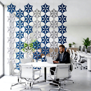 Panneau Acoustique 3D USONG Bestseller en PET E0 ROHS, Contrôle de l'Écho en Polyester, Écran de Séparation Personnalisé pour Bureau, Studio, Home Cinéma - Product Image 1
