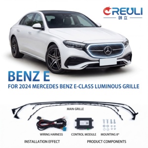 CREULI Nuevo 2024 para Clase <span class=keywords><strong>E</strong></span> W214, Parrilla Delantera Luminosa y Luces Traseras LED, Kit de Actualización Plug and Play, 6000K, 1 Año de Garantía - Product Image 1