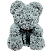 Ours en peluche personnalisé en polystyrène de 40 cm pour Noël, mariage, Saint-Valentin, décorations DIY pour enfants