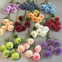 Flores Artificiales de Peonía de 6 Cabezas, Decoración de Seda para Bodas, Salón, Hogar, Sala de Estar, 6 Cabezas, Tallo Único, 78 cm