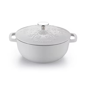 Marmite hollandaise Waldo à motif flocon de neige 17 20 24 CM en fonte émaillée pour braiser, mijoter et cuire au four - Product Image 3