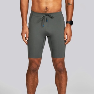 Short de course athlétique pour homme, 2-en-1, à compression longue 7 pouces, avec effet froncé aux fesses, motif camouflage, pour fitness et entraînement sportif - Product Image 1