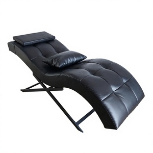 Table de massage noire incurvée, réglable et pliable avec coussin de tête et cadre doré de luxe, lit de salon pour cils, idéal pour studio de beauté et spa - Product Image 3
