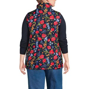 Chaleco Aislante FeatherFree para Mujer de FOXA con Estampado Floral, Cuello Alto Cortavientos, Estilo Casual - Product Image 2