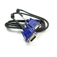 Kabel VGA Berkualitas Tinggi 4+5 Male to Male Kecepatan Tinggi 15 Pin 1.5m untuk PC