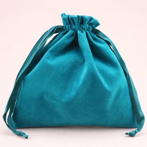 Custom pink Large Velvet Bag With logo for Gift Packaging ,velvet Bags Custom Drawstring for Clothing & Shoes Dust Bag - Product Image 2