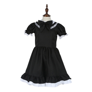 Nouveau Costume de Soubrette Française Noir Classique Fantaisie 2026 pour Filles et Enfants – Tenue de Fête et Déguisement d'Halloween - Product Image 5