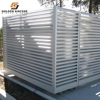 Volet d'aération de fenêtres à persienne fixe en aluminium GS