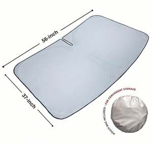 Parasoles Plegables Personalizados de Poliéster para Automóvil, Parasol Doble Circular con Logotipo para Tesla, Parasol para Parabrisas Modelo 3 Y - Product Image 4