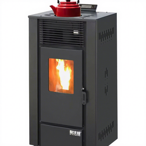Estufa de Leña y Carbón de Acero Laminado en Frío, Independiente, Tipo Pirámide, para Camping y Patio, sin Humo, 19.5KW de Potencia de Calefacción, 20Kg de Combustible - Product Image 1