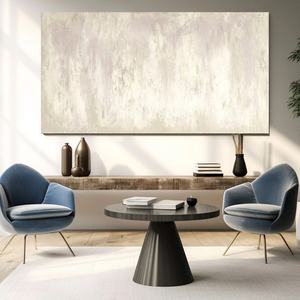 Art mural 3D contemporain, grand format horizontal, abstrait, minimaliste, créatif, sur toile, pour la décoration de la maison et des galeries - Product Image 5