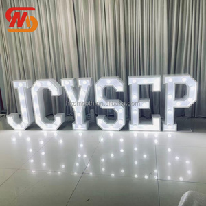 SMOOTH LED Giant Marquee Letter Outdoor Wedding Proposal <b>Sign</b> White Warm Metal Letters for Ceremony Birthday Decor - Product Image 3