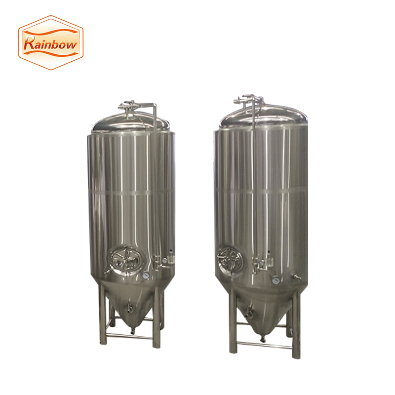 Cuve de fermentation de bière en acier inoxydable de contrôle PID/PLC plat de Fossette veste De Refroidissement