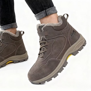 Stivali di Sicurezza Alti da Uomo Antiurto Antiperforazione Foderati in Pelliccia <span class=keywords><strong>Scarpe</strong></span> di Protezione per il Lavoro Stivali di Sicurezza Invernali Alti - Product Image 1