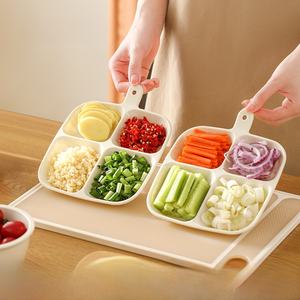 Assiette de service latérale en métal pour cuisine domestique, idéale pour les condiments de fondue, l'oignon, le gingembre et l'ail - Product Image 1