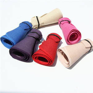 女士遮阳帽宽檐可折叠可收纳马尾辫沙滩帽防紫外线卷边蝴蝶结遮阳帽草编遮阳帽促销礼品 - Product Image 3