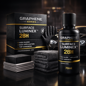 Recubrimiento Cerámico de Grafeno GRAPHONEX Luminex 28H, Brillo y Dureza Superiores, 60um de Grosor, Protección de 10 Años para Todas las Superficies (1000ml) - Product Image 5