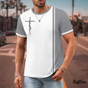 تي شيرت للرجال تي شيرت صيفي مطبوع ثلاثي الأبعاد للرجال ملابس كاجوال للرجال - Product Image 5