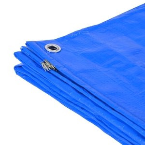 <span class=keywords><strong>Bâche</strong></span> de <span class=keywords><strong>remorque</strong></span> de voiture double bleue en PE recyclé transparente et économique - Product Image 4