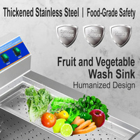 Équipement de lavage de fruits et légumes fourni par l'usine, plusieurs spécifications disponibles pour les distributeurs en gros d'équipements de restauration