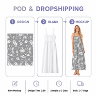 Robe de nuit longue à fines bretelles S-2XL, imprimé personnalisé par sublimation, livraison directe, chemise florale, vêtements de maison, pyjama