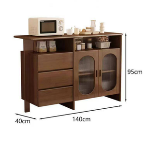 Meubles de cuisine design moderne, armoire de salle à manger en bois, fabrication chinoise, prix de gros, personnalisable, en stock, prêt à être expédié - Product Image 6